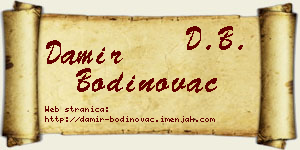 Damir Bodinovac vizit kartica